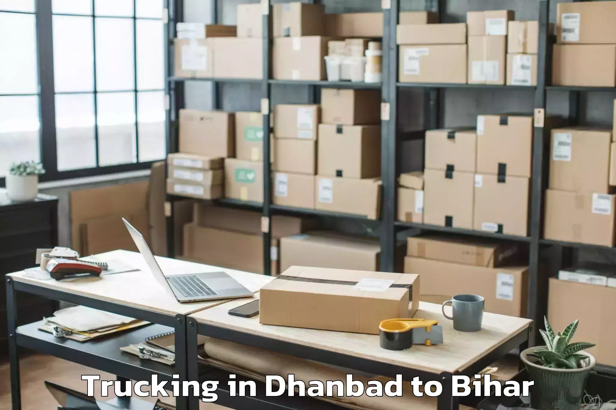 Easy Dhanbad to Jagdispur Trucking Booking